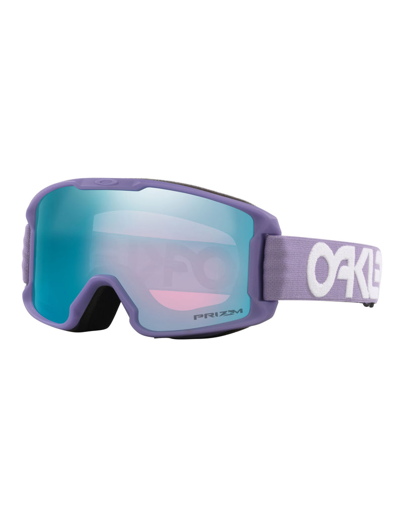 Oakley Line Miner S Junior Ski Goggles-Matte Lilac / Prizm Sapphire Lens-aussieskier.com