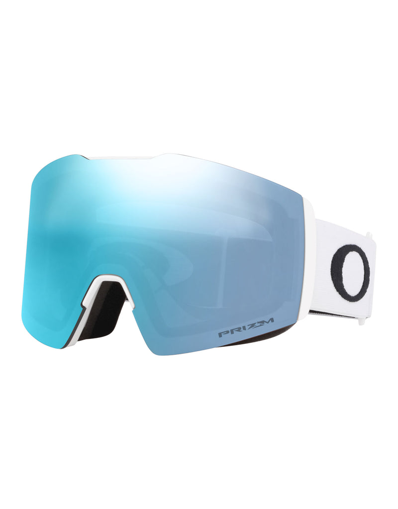 Oakley Fall Line L Ski Goggles-Matte White / Prizm Sapphire Lens-aussieskier.com