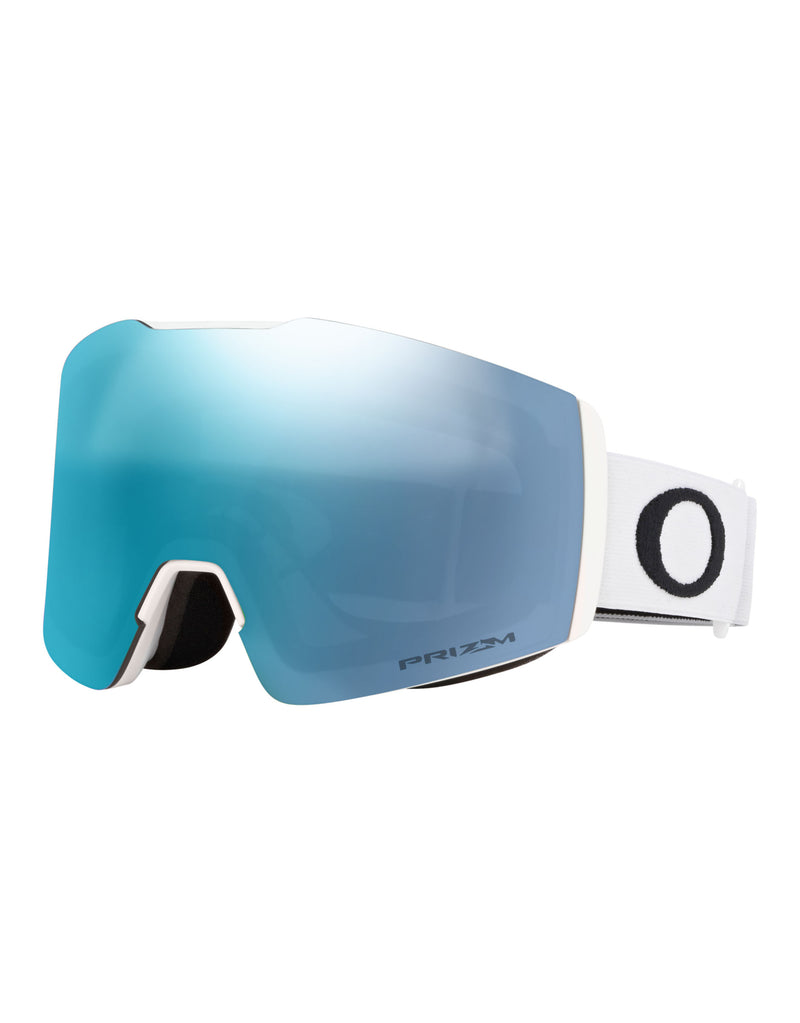 Oakley Fall Line M Ski Goggles-Matte White / Prizm Sapphire Lens-aussieskier.com