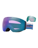 Oakley Flight Deck Pro M Ski Goggles-Mikaela Sig / Prizm Iced Lens + Prizm Sapphire Spare Lens-aussieskier.com