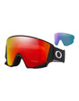 Oakley Flow Scape M Asian Fit Ski Goggles-Matte Black / Prizm Torch Lens + Prizm Iced Spare Lens-aussieskier.com