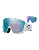 Oakley Flow Scape M Ski Goggles-Matte White / Prizm Sapphire Lens + Prizm Iced Spare Lens-aussieskier.com