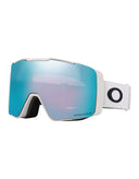 Oakley Line Miner Pro L Asian Fit Ski Goggles-Matte White / Prizm Sapphire Lens + Prizm Iced Spare Lens-aussieskier.com