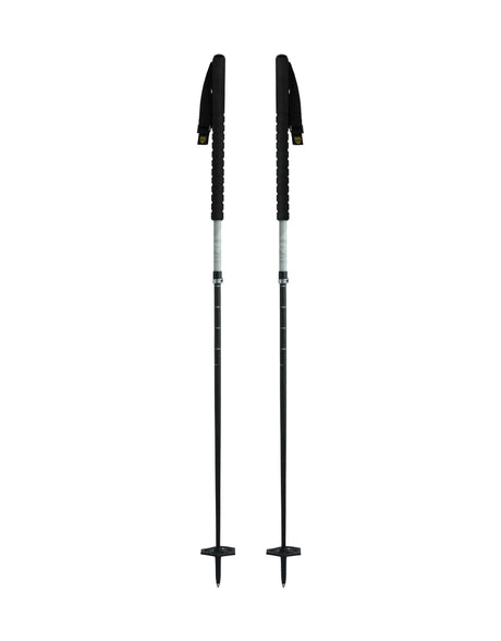 Black Crows Duos Freebird Adjustable Ski Poles-Black / Grey-aussieskier.com