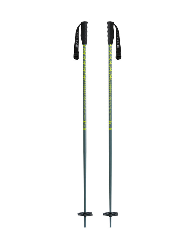 Black Crows Meta Ski Poles-110-Grey / Yellow-aussieskier.com