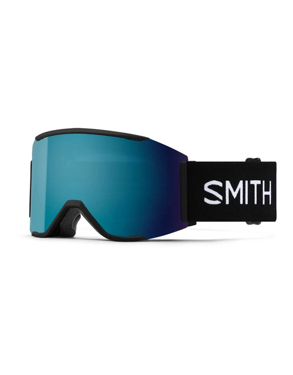 Smith Squad Mag Ski Goggles-Black / Chromapop Sun Blue Mirror Lens + Chromapop Storm Blue Sensor Mirror Spare Lens-aussieskier.com