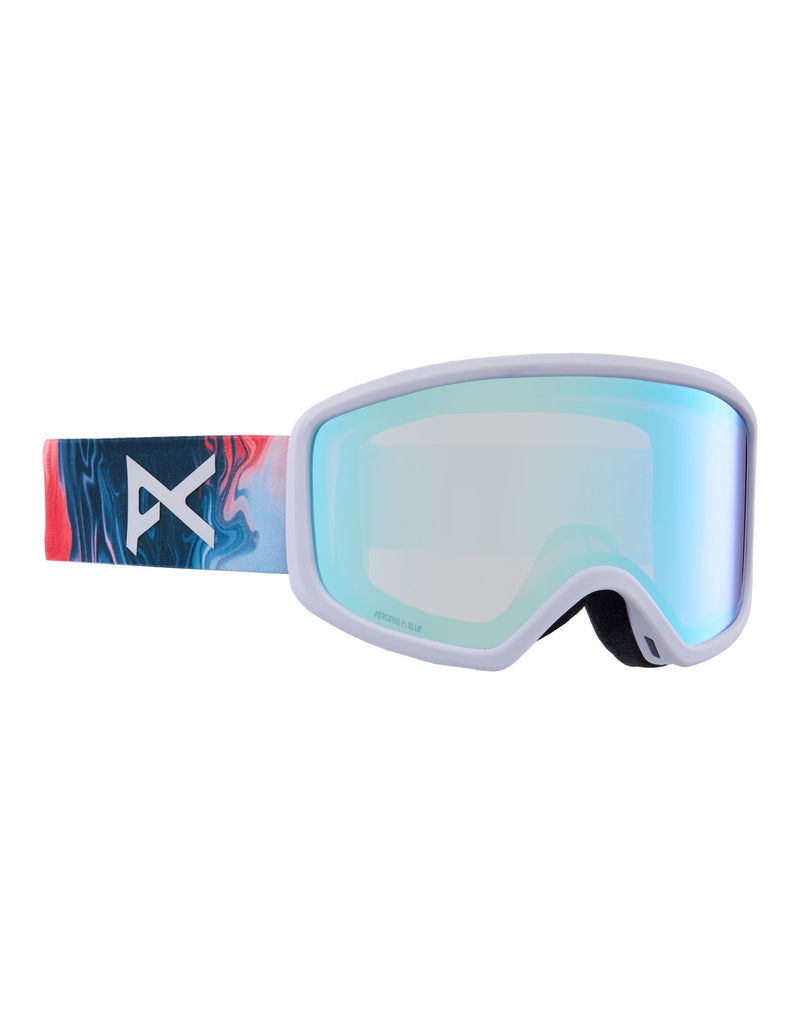 Anon Deringer Womens Ski Goggles-Ripple / Perceive Blue Lens-aussieskier.com