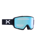 Anon M3 MFI Ski Goggles-Black / Perceive Blue Lens + Perceive Pink Spare Lens-aussieskier.com