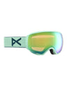 Anon WM1 MFI Womens Ski Goggles-Powder Mint / Perceive Green Lens + Perceive Pink Spare Lens-Standard Fit-aussieskier.com