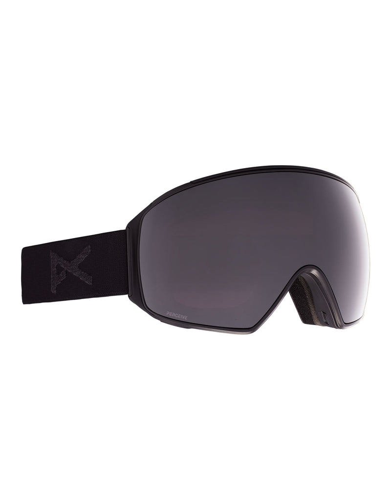 Anon M4 Toric MFI Low Bridge Fit Ski Goggles-Smoke / Perceive Onyx Lens + Perceive Violet Spare Lens-aussieskier.com