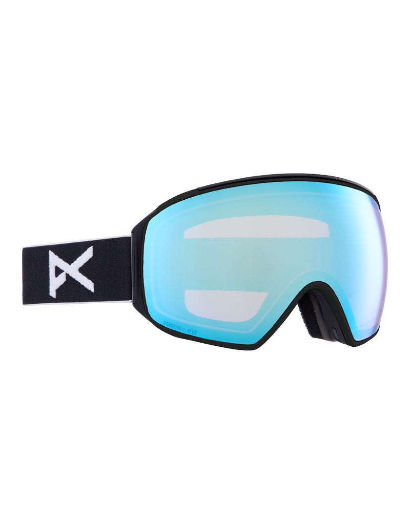 Anon M4 Toric MFI Ski Goggles-Black / Perceive Blue Lens + Perceive Pink Spare Lens-Standard Fit-aussieskier.com