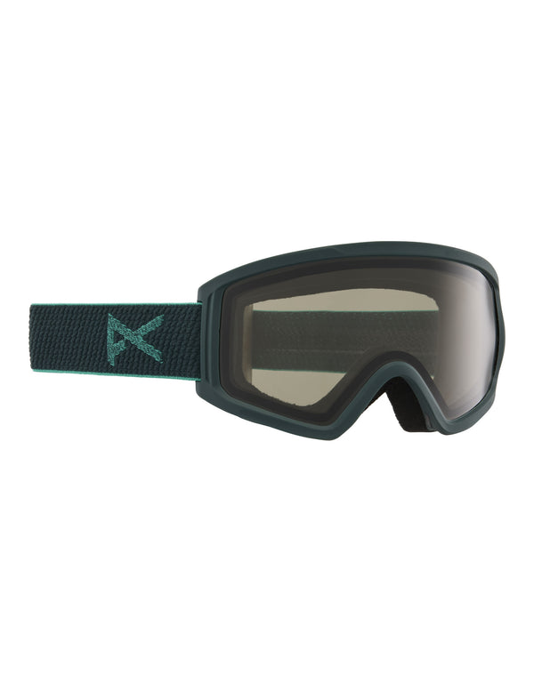 Anon Tracker Junior Low Bridge Fit Ski Goggles-Peacock / Smoke Lens-aussieskier.com