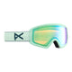 Anon Tracker Junior Low Bridge Fit Ski Goggles-Powder Mint / Green Amber Lens-aussieskier.com