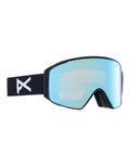 Anon M4S Cylindrical MFI Ski Goggles-Black / Perceive Blue Lens + Perceive Pink Spare Lens-aussieskier.com