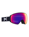 Anon M4S Toric MFI Ski Goggles-Black / Perceive Red Lens + Perceive Burst Spare Lens-aussieskier.com