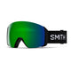 Smith 4D Mag XL Ski Goggles-Black / Chromapop Sun Green Mirror Lens + Chromapop Storm Blue Sensor Mirror Spare Lens-aussieskier.com