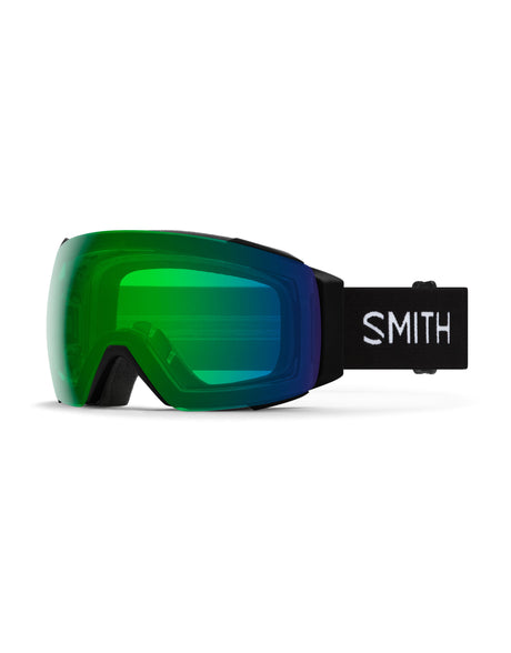 Smith I/O Mag Low Bridge Ski Goggles-Black / Chromapop Everyday Green Mirror Lens + Chromapop Storm Blue Sensor Spare Lens-aussieskier.com