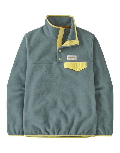 Patagonia Womens Lightweight Synchilla Snap-T Pullover Fleece-X Small-Blue Sage-aussieskier.com