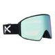Anon M4 Cylindrical MFI Ski Goggles-Black / Perceive Blue Lens + Perceive Pink Spare Lens-aussieskier.com