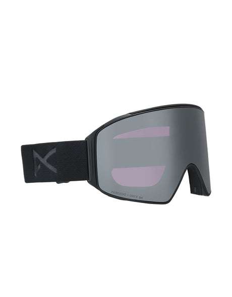 Anon M4 Cylindrical MFI Ski Goggles-Smoke / Perceive Onyx Lens + Perceive Violet Spare Lens-aussieskier.com