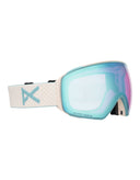 Anon M4 Toric MFI Ski Goggles-Oat / Perceive Blue Lens + Perceive Pink Spare Lens-aussieskier.com