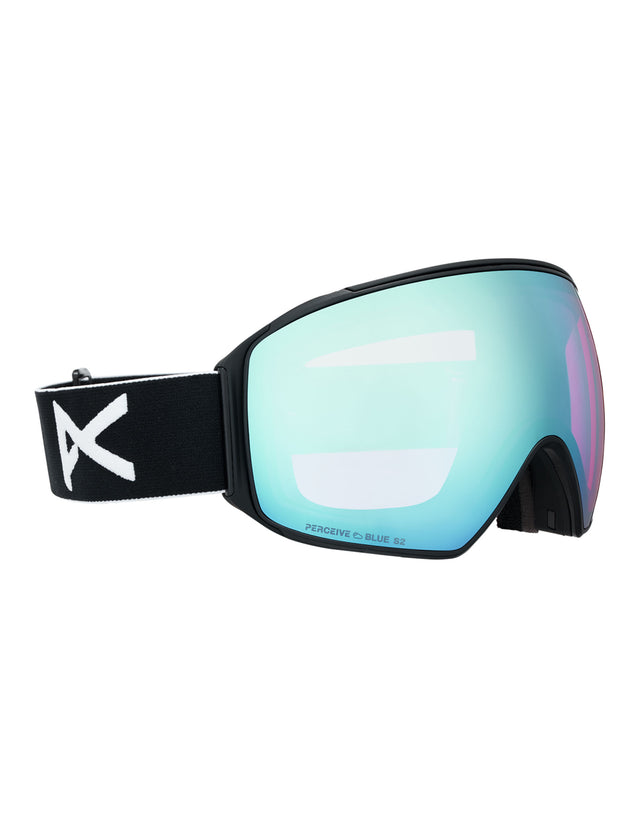 Anon M4 Toric MFI Ski Goggles-Black / Perceive Blue Lens + Perceive Pink Spare Lens-aussieskier.com