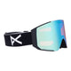 Anon Sync Low Bridge Ski Goggles-Black / Perceive Blue Lens + Perceive Pink Spare Lens-aussieskier.com
