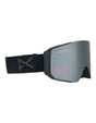 Anon Sync Low Bridge Ski Goggles-Smoke / Perceive Onyx Lens + Perceive Violet Spare Lens-aussieskier.com