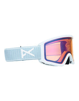 Anon Tracker Junior Ski Goggles-Mountain Party / Blue Amber Lens-aussieskier.com