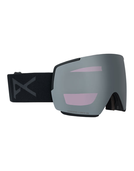 Anon M5 MFI Low Bridge Ski Goggles-Smoke / Perceive Onyx Lens + Perceive Violet Spare Lens-aussieskier.com