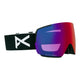Anon M5 MFI Low Bridge Ski Goggles-Black / Perceive Red Lens + Perceive Burst Spare Lens-aussieskier.com