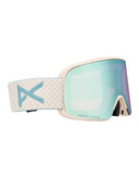 Anon M6 MFI Ski Goggles-Oat / Perceive Blue Lens + Perceive Pink Spare Lens-aussieskier.com