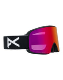Anon M6 MFI Ski Goggles-Black / Perceive Red Lens + Perceive Burst Spare Lens-aussieskier.com