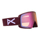 Anon M6s MFI Ski Goggles-Deep Cherry / Perceive Pink Lens + Perceive Blue Spare Lens-aussieskier.com