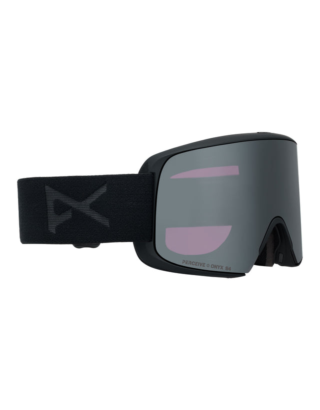 Anon M6s MFI Ski Goggles-Smoke / Perceive Onyx Lens + Perceive Violet Spare Lens-aussieskier.com