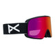 Anon M6s MFI Ski Goggles-Black / Perceive Red Lens + Perceive Burst Spare Lens-aussieskier.com