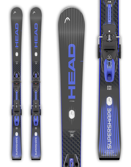 Head Supershape e Titan Skis + Protector 13 GW Bindings 2027-aussieskier.com