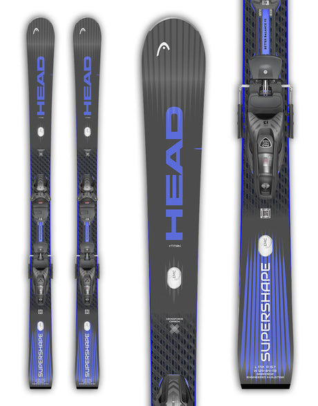 Head Supershape e Titan Skis + Protector 13 GW Bindings 2027-aussieskier.com