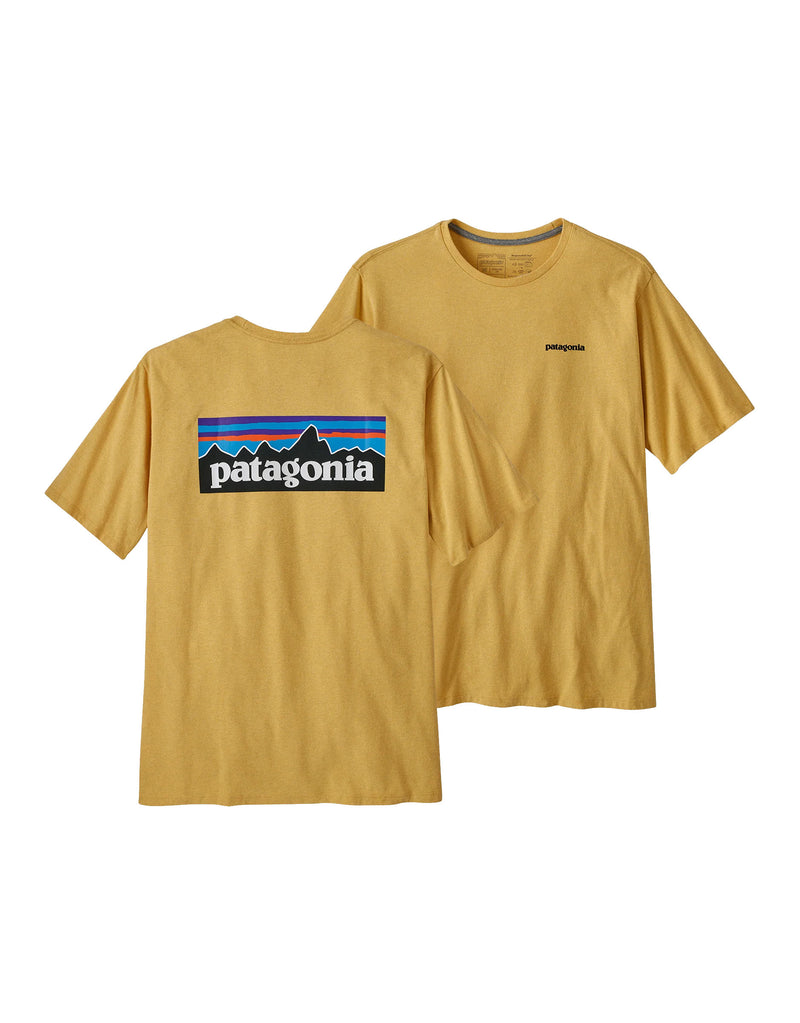 Patagonia P-6 Logo Responsibili-Tee-Small-Surfboard Yellow-aussieskier.com