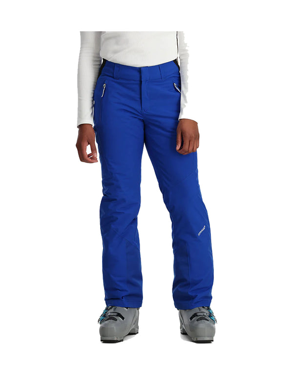 Spyder Winner Womens Ski Pants-Small / 6-Electric Blue-aussieskier.com