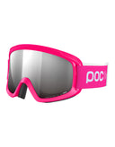 POC POCito Opsin Clarity Kids Ski Goggles-Fluorescent Pink / Clarity Silver Lens-aussieskier.com