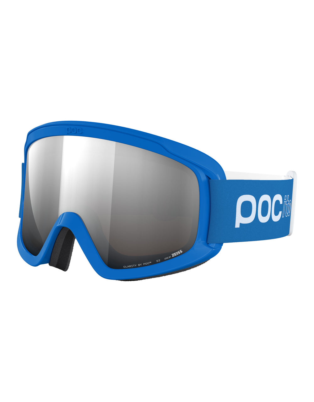 POC POCito Opsin Clarity Kids Ski Goggles-Fluorescent Blue / Clarity Silver Lens-aussieskier.com