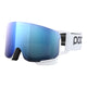 POC Nexal Ski Goggles-Uranium White / Clarity Blue Lens + Clarity Coral Spare Lens-aussieskier.com