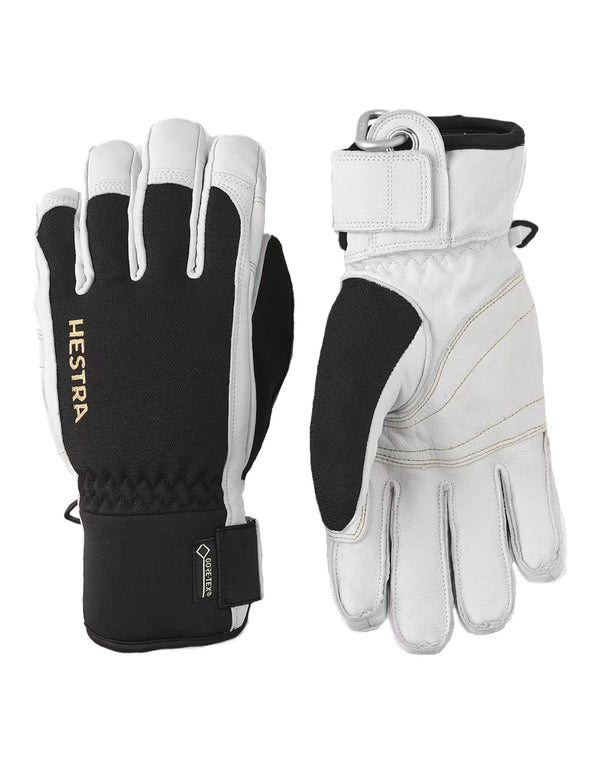 Hestra Army Leather Short GTX XCR Gloves-6-White / Black-aussieskier.com