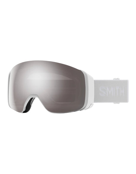 Smith 4D Mag Ski Goggles-White Vapour / Chromapop Sun Platinum Mirror Lens + Chromapop Storm Blue Sensor Mirror Spare Lens-aussieskier.com