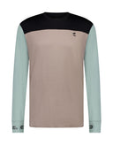 Mons Royale Mens Yotei Tech Long Sleeve Base Layer-Small-Dew / Cinder / Black-aussieskier.com