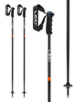 Leki Neolite Airfoil Ski Poles-110-Black / Orange-aussieskier.com