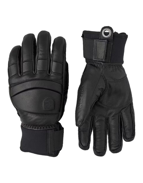 Hestra Leather Fall Line Ski Gloves-7-Black-aussieskier.com