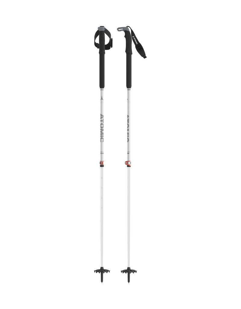 Atomic BCT Touring Adjustable Ski Poles-White-aussieskier.com