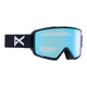 Anon M3 MFI Low Bridge Fit Ski Goggles-Black / Perceive Blue Lens + Perceive Pink Spare Lens-aussieskier.com